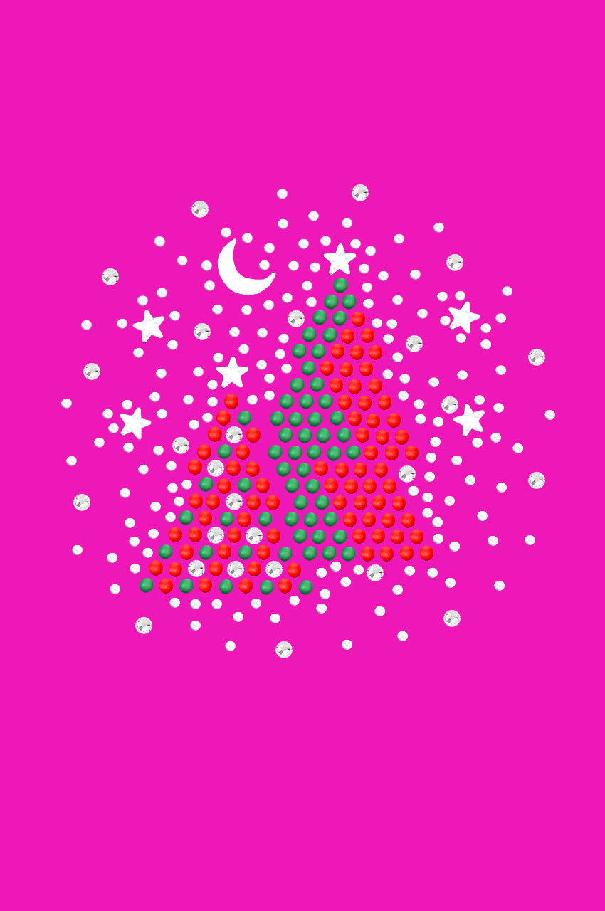 Red & Green Christmas Trees with Austrian crystal Snowflakes - Bandana