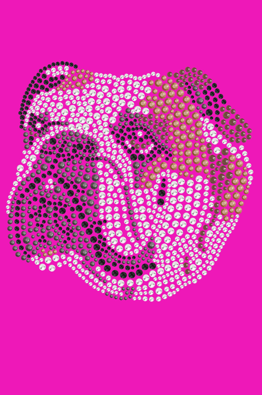 Bulldog Face (Brown) - bandana