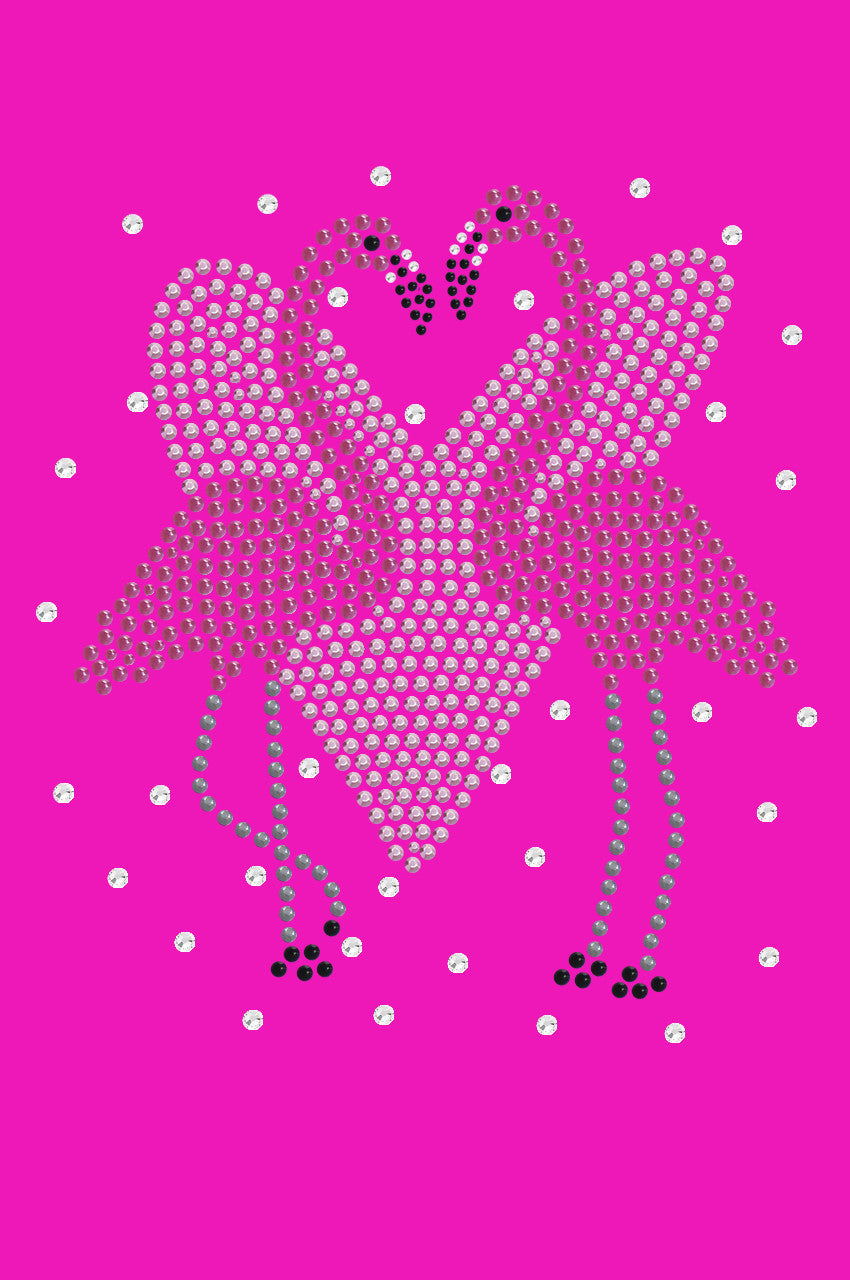 Flamingos with Heart- Womens Tee