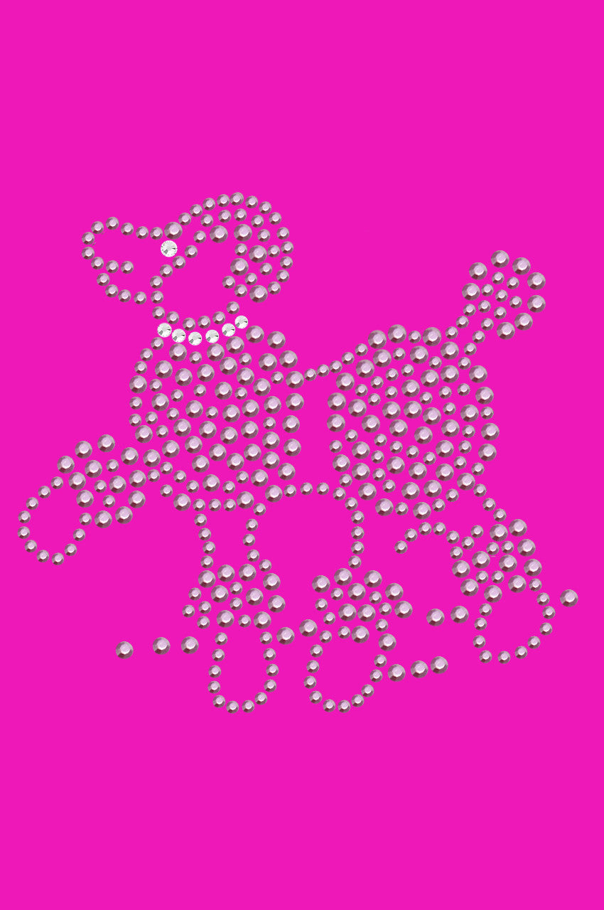 Poodle (Pink Rhinestuds) - bandana