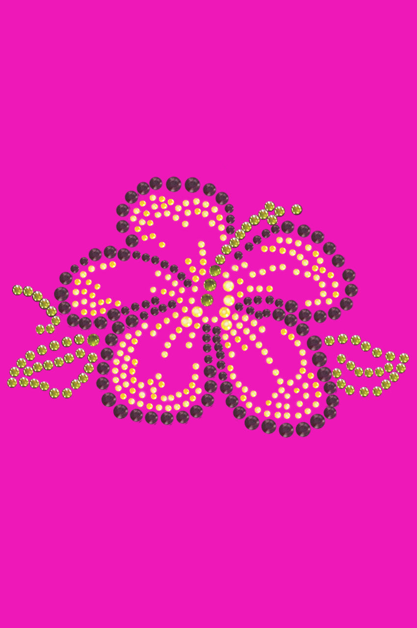 Purple & Yellow Hibiscus - Womens T-shirt