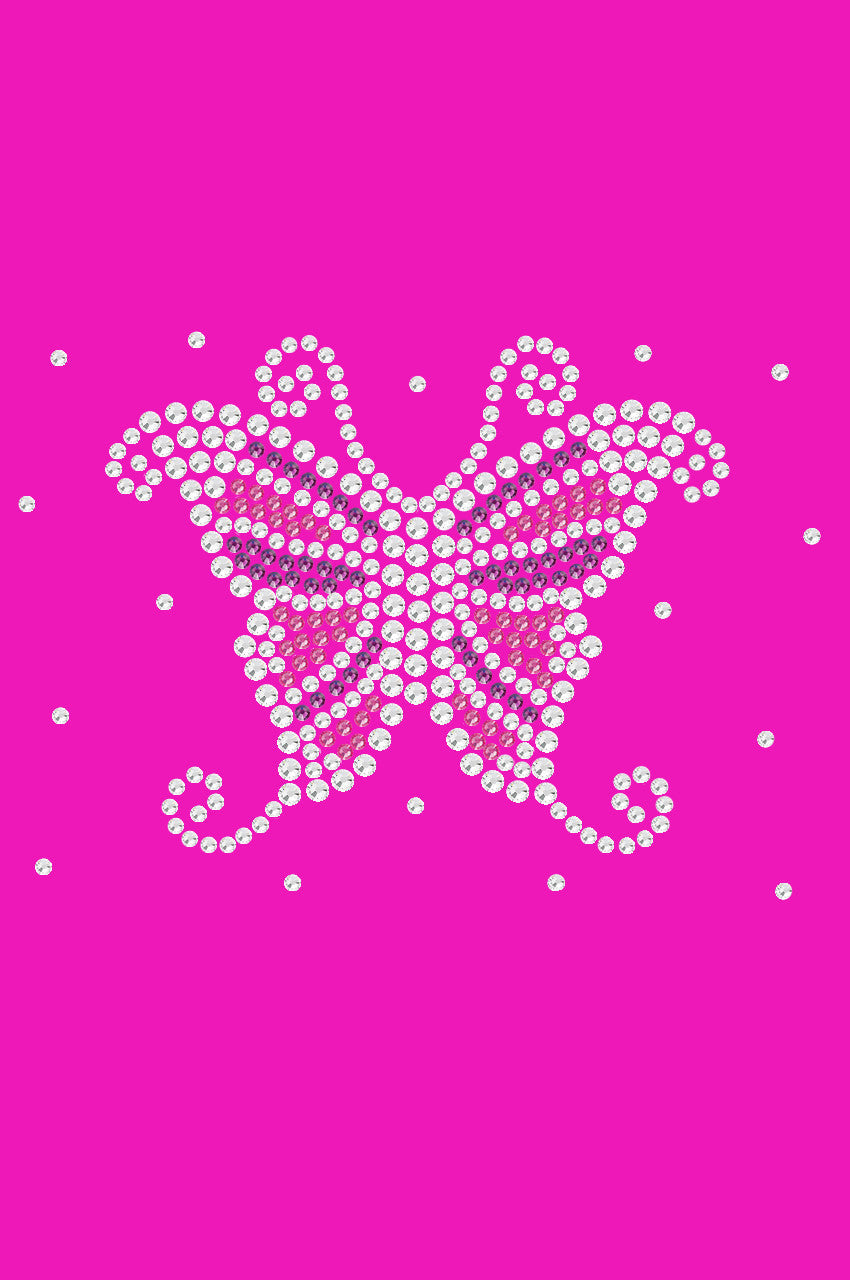 Pink & Purple Butterfly - Womens T-shirt