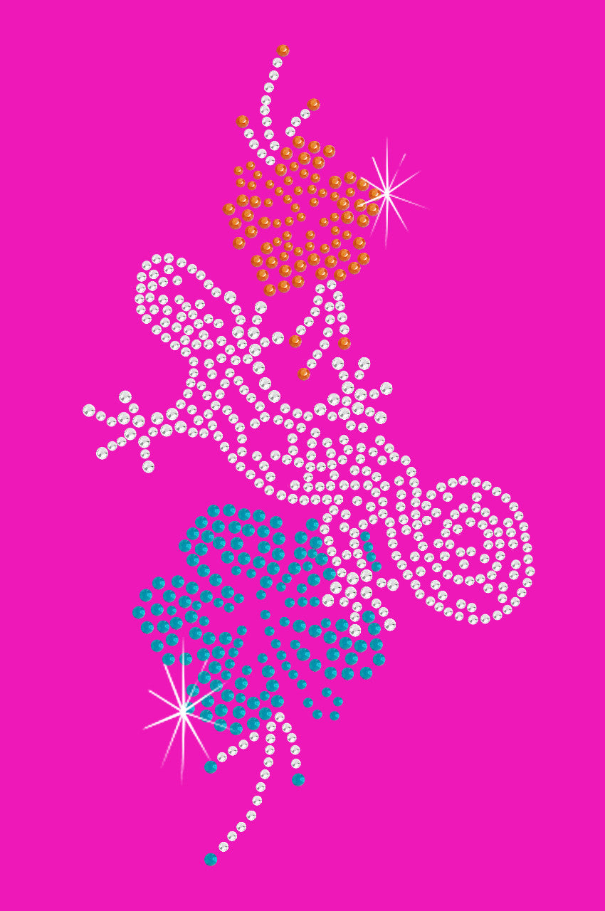 Gecko and Hibiscus - Womens Tee