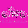 Biker Babe - Pink Motorcycle - Women's T-shirt