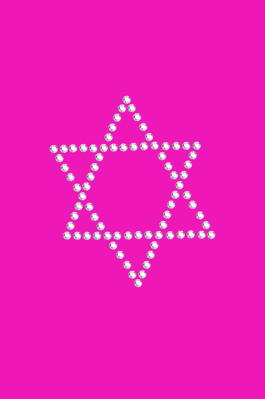 Star of David - Small (Rhinestud) - Womens T-shirt