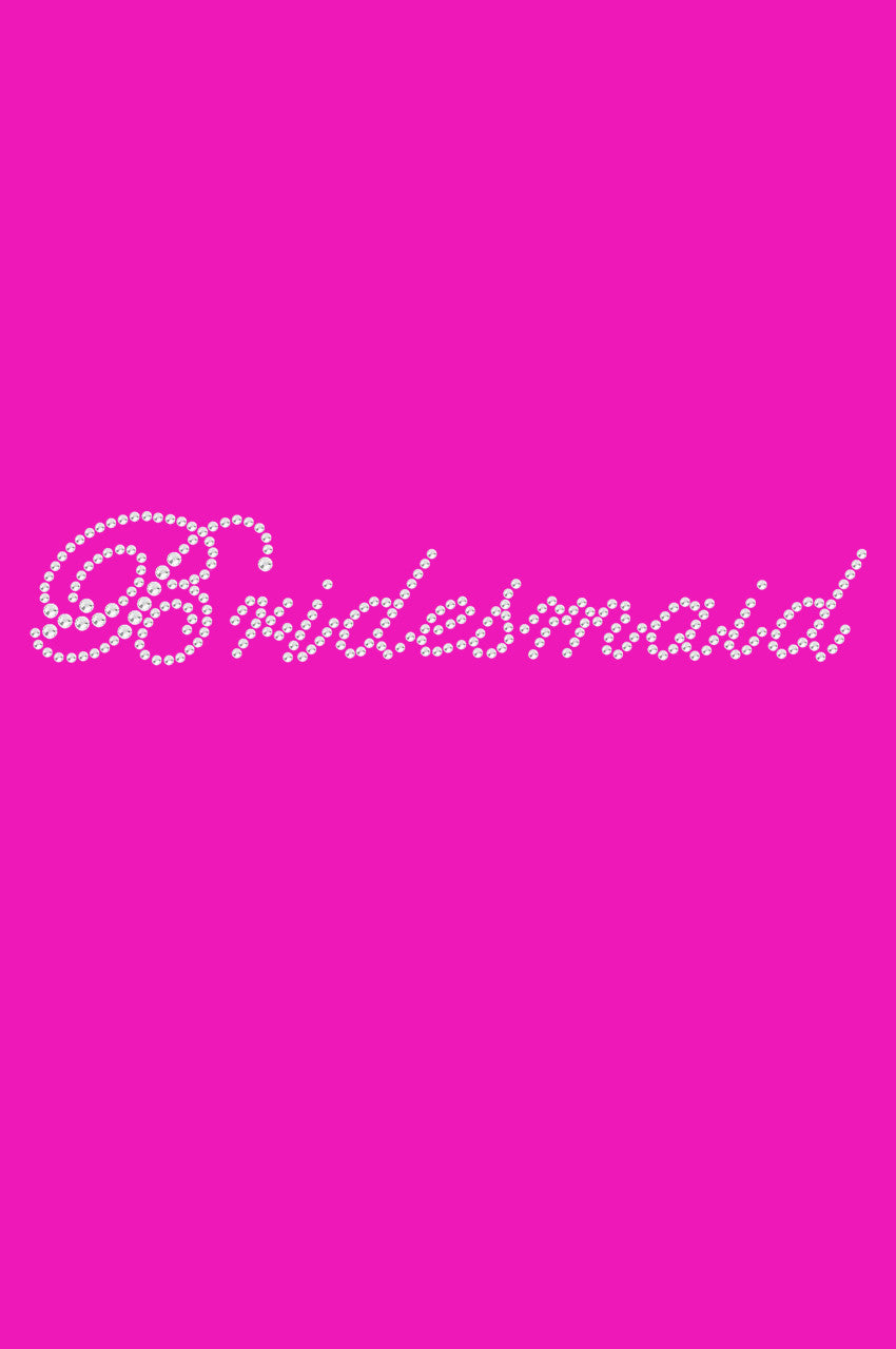 Bridesmaid (Script Letters)- Womens T-shirt