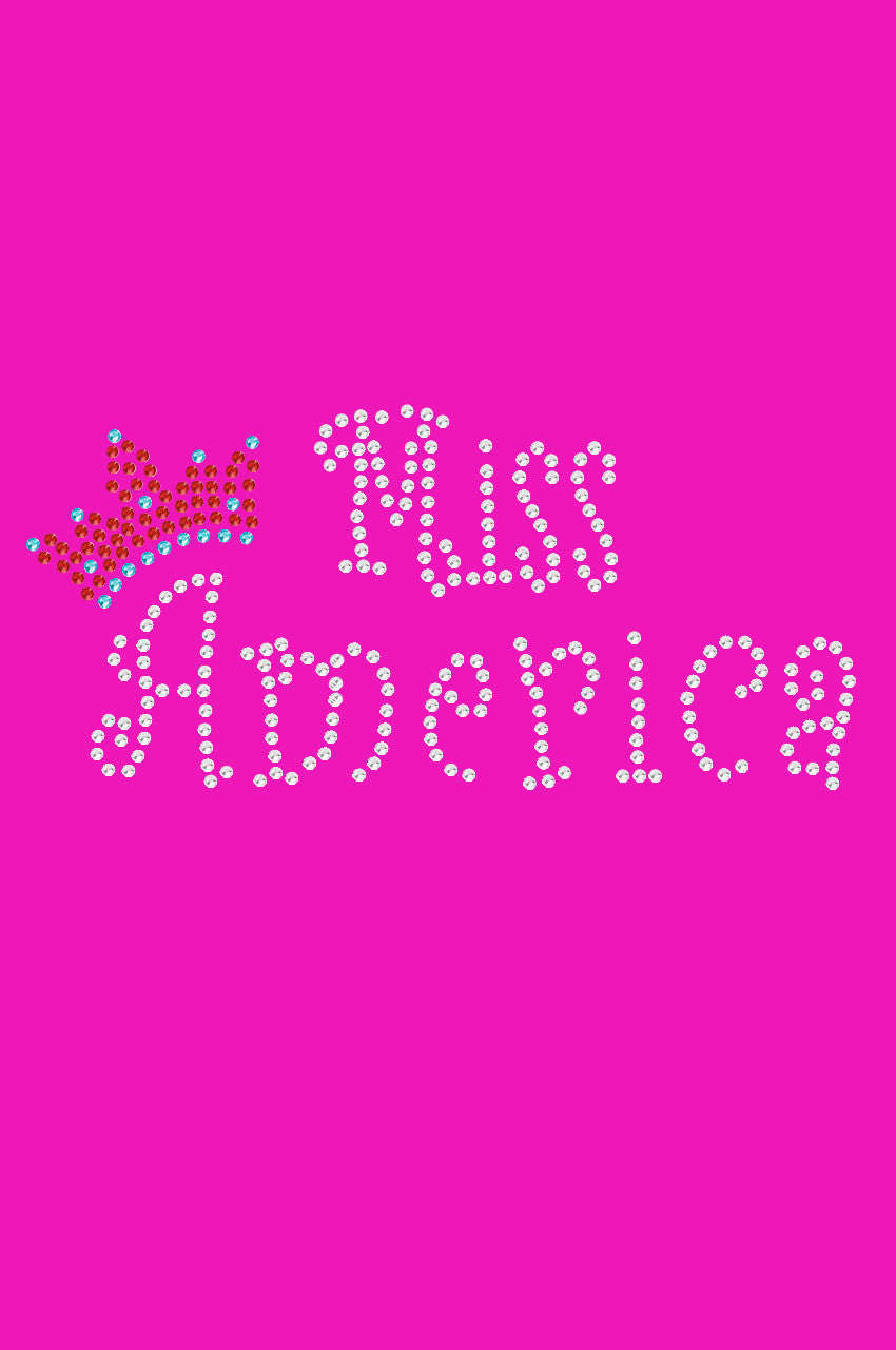 Miss America with Crown - Womens T-shirt