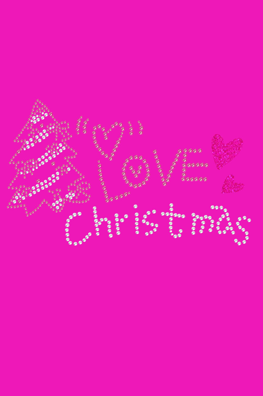 Love Pink Christmas - Womens T-shirt