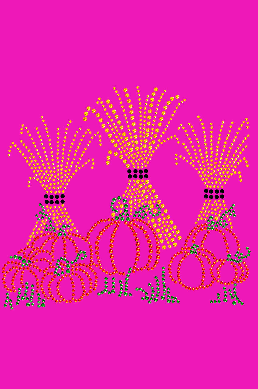 Hay Stacks & Pumpkins - Womens T-shirt