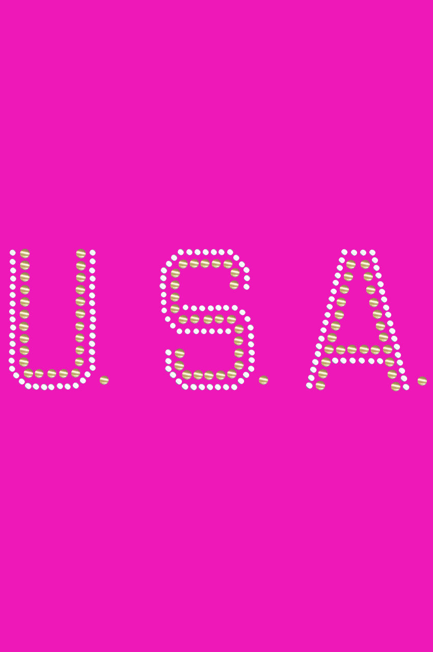 USA (Gold & Silver Nailheads) - Women's T-shirt