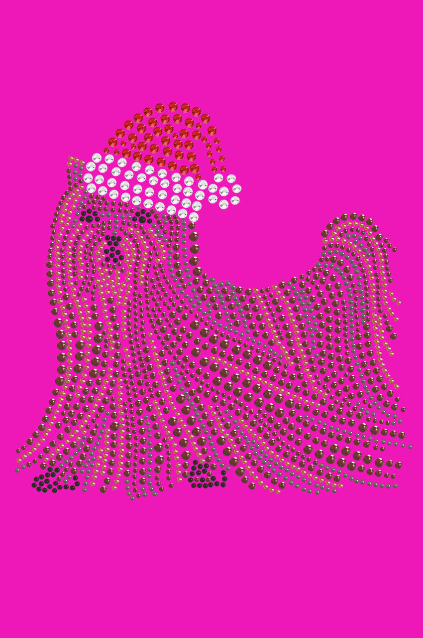 Yorkie with Santa Hat - Women's T-shirt