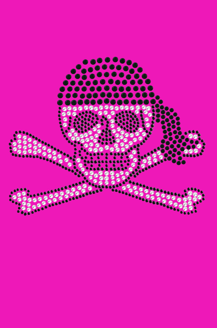 Skull with Black Bandanna - Womens T-shirt
