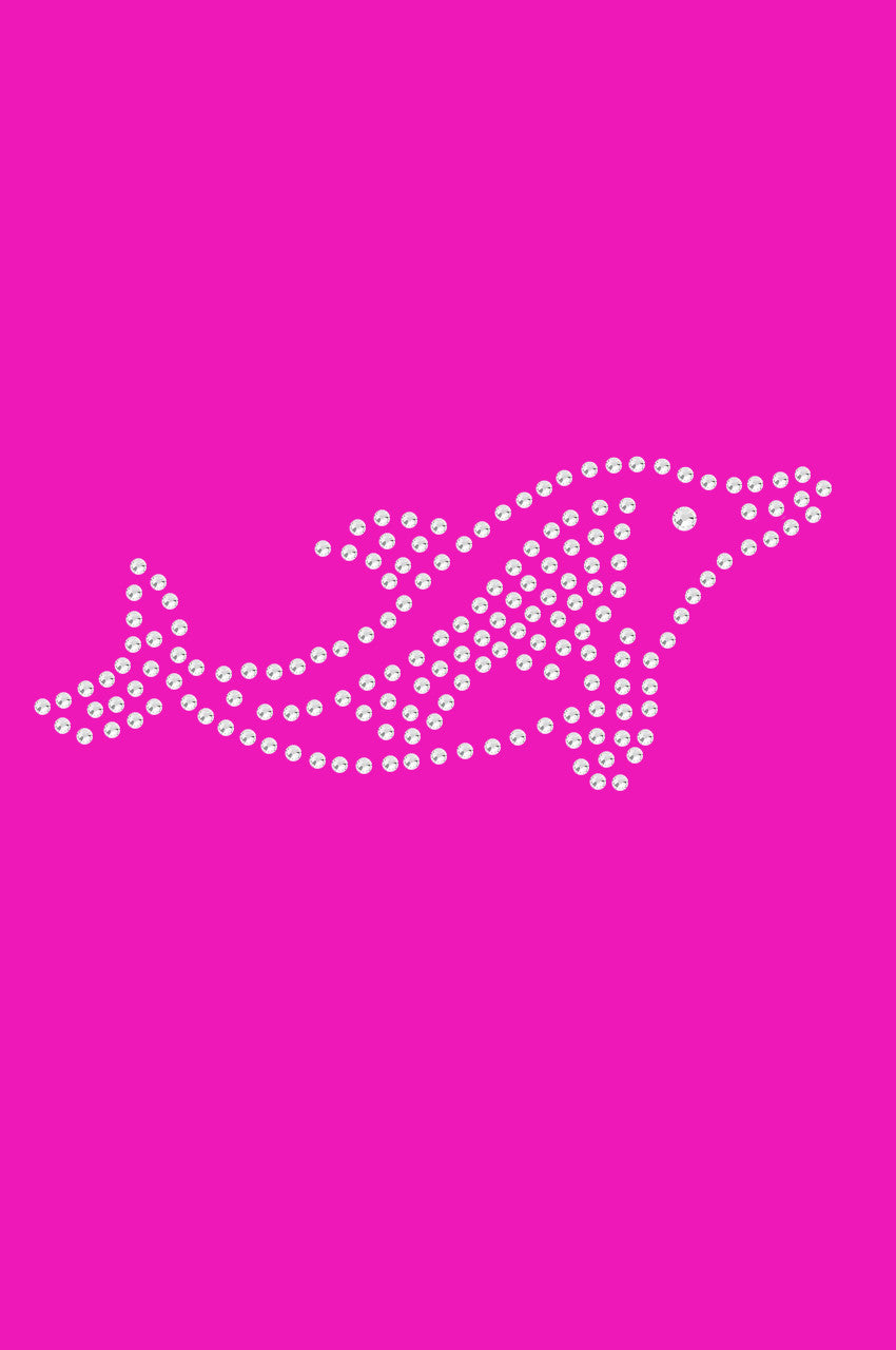 Dolphin (Rhinestone) - Womens T-shirt