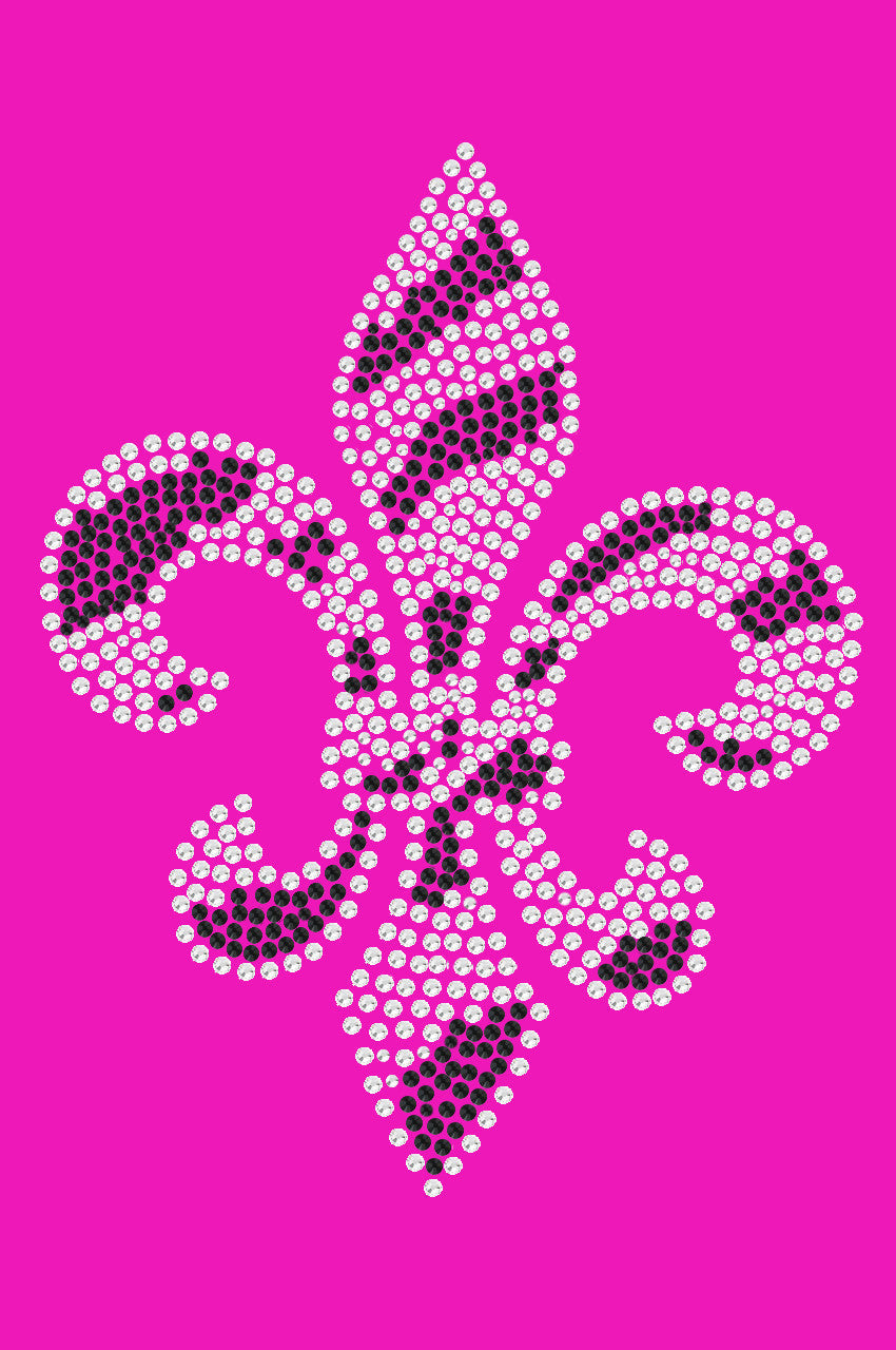 Fleur de Lis (Zebra Print) - Womens T-shirt
