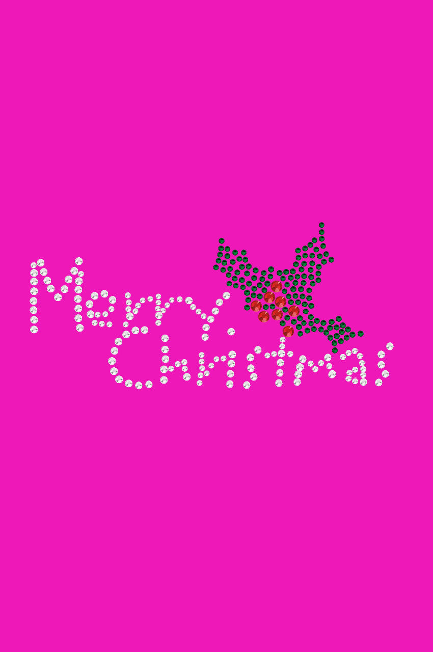 Merry Christmas with Holly - Womens Tee