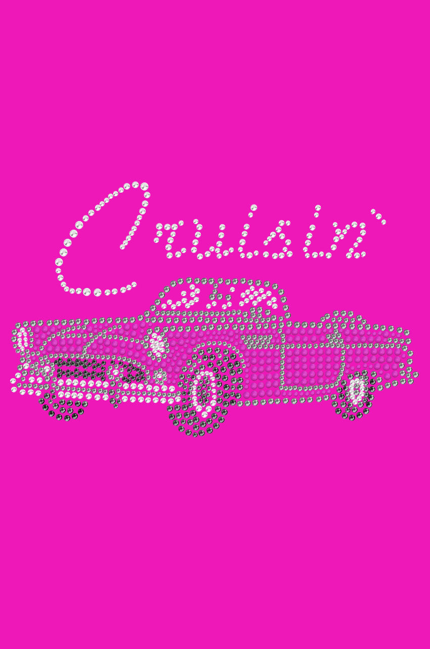 Cruisin Pink Convertible - Womens T-shirt
