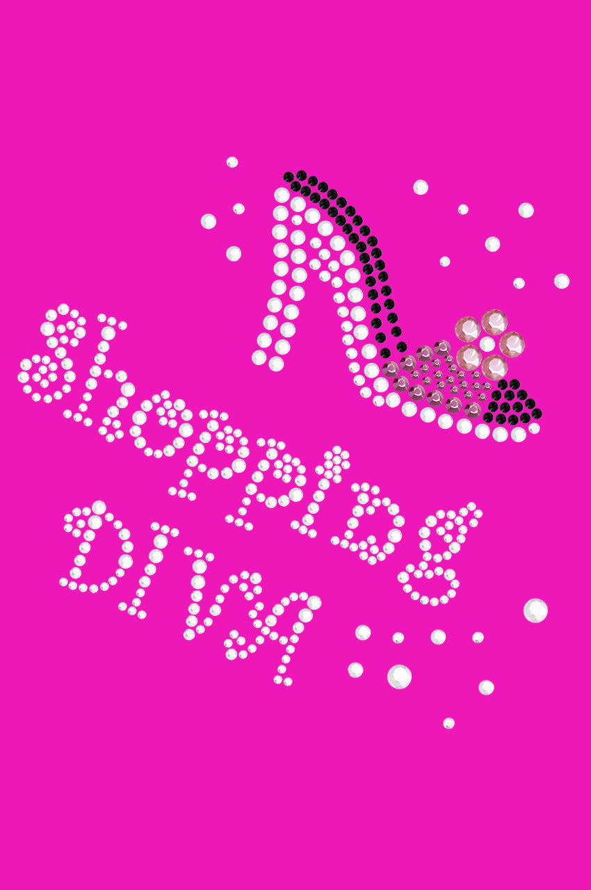 Shopping Diva - High Heel Shoe - Womens T-shirt