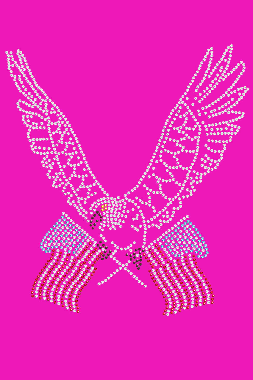Eagle with Flags - Womens T-shirt