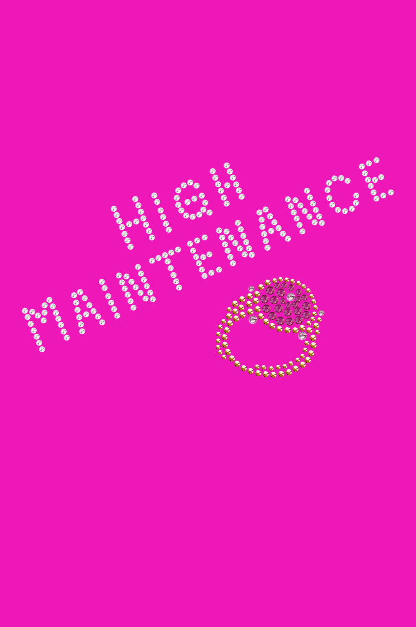 High Maintenance & Austrian crystal Fuchsia Ring - Bandanna