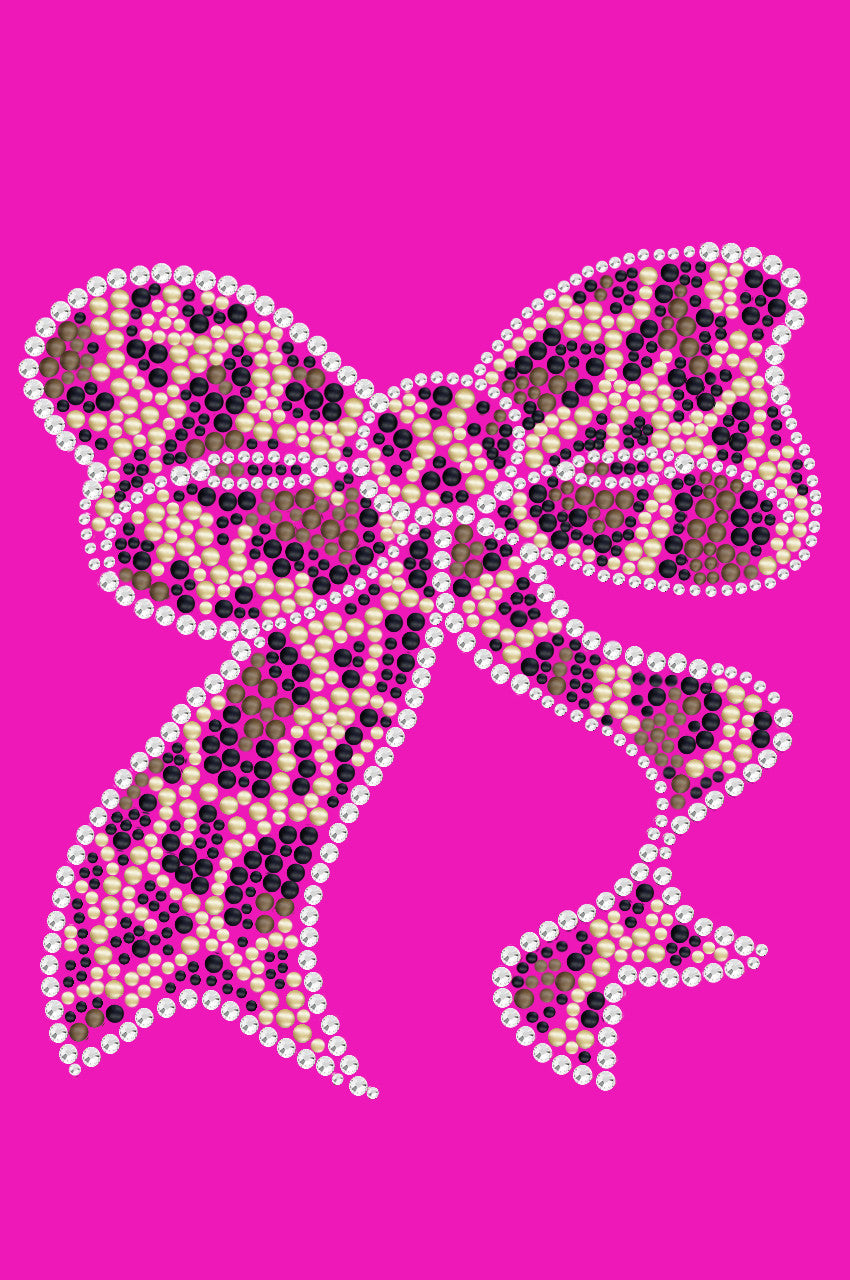 Bow (Leopard) - Womens T-shirt