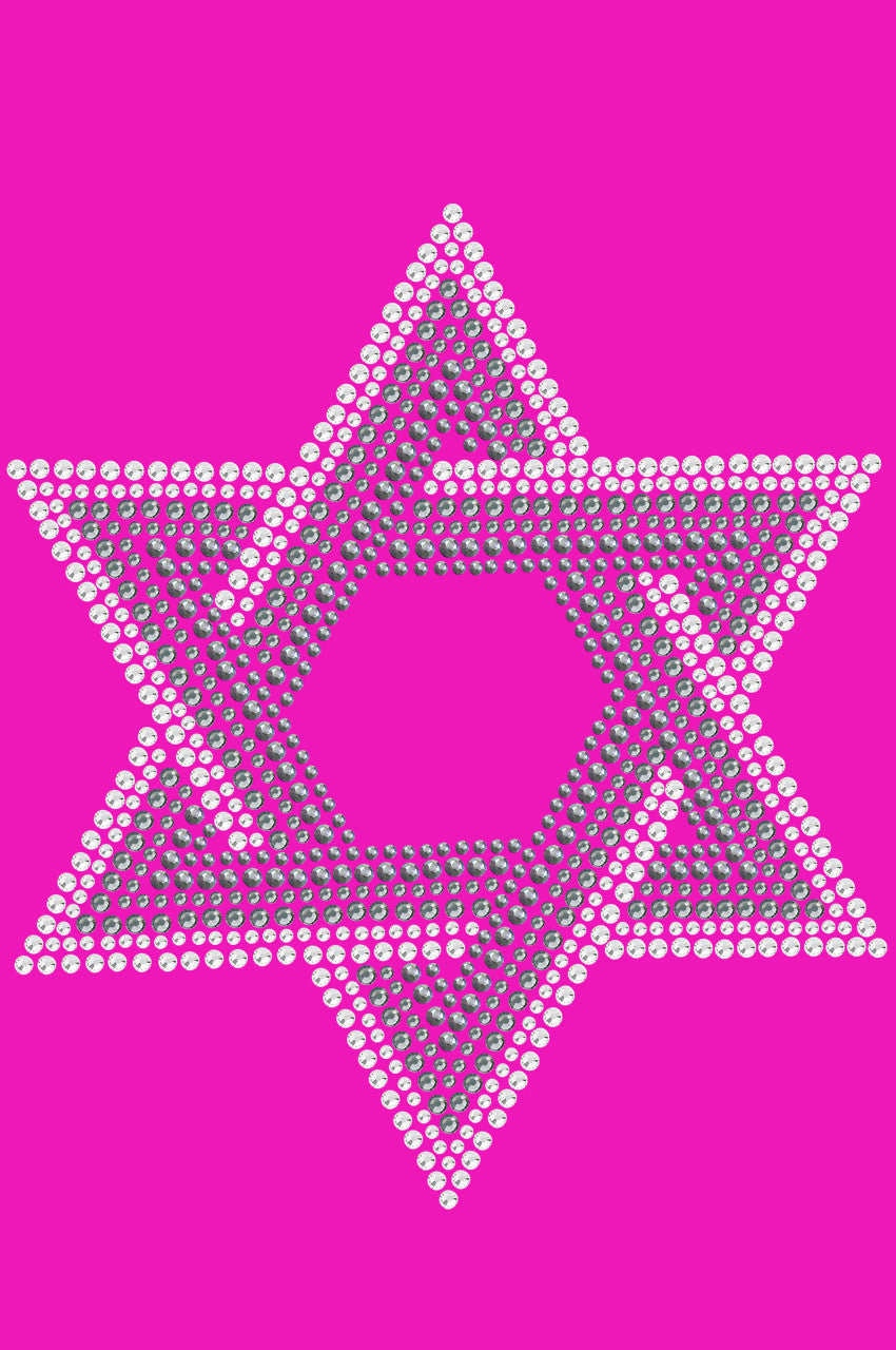 Star of David (Crystal and Gray) - Womens T-shirt