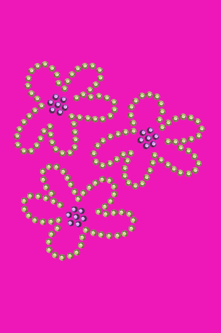Three Lime Flowers - Womens T-shirt