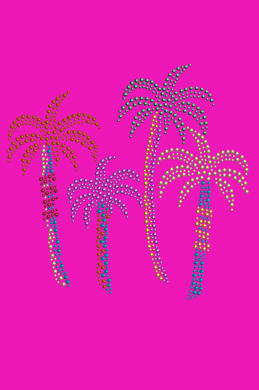 Palm Trees (Multicolor) - Womens T-shirt