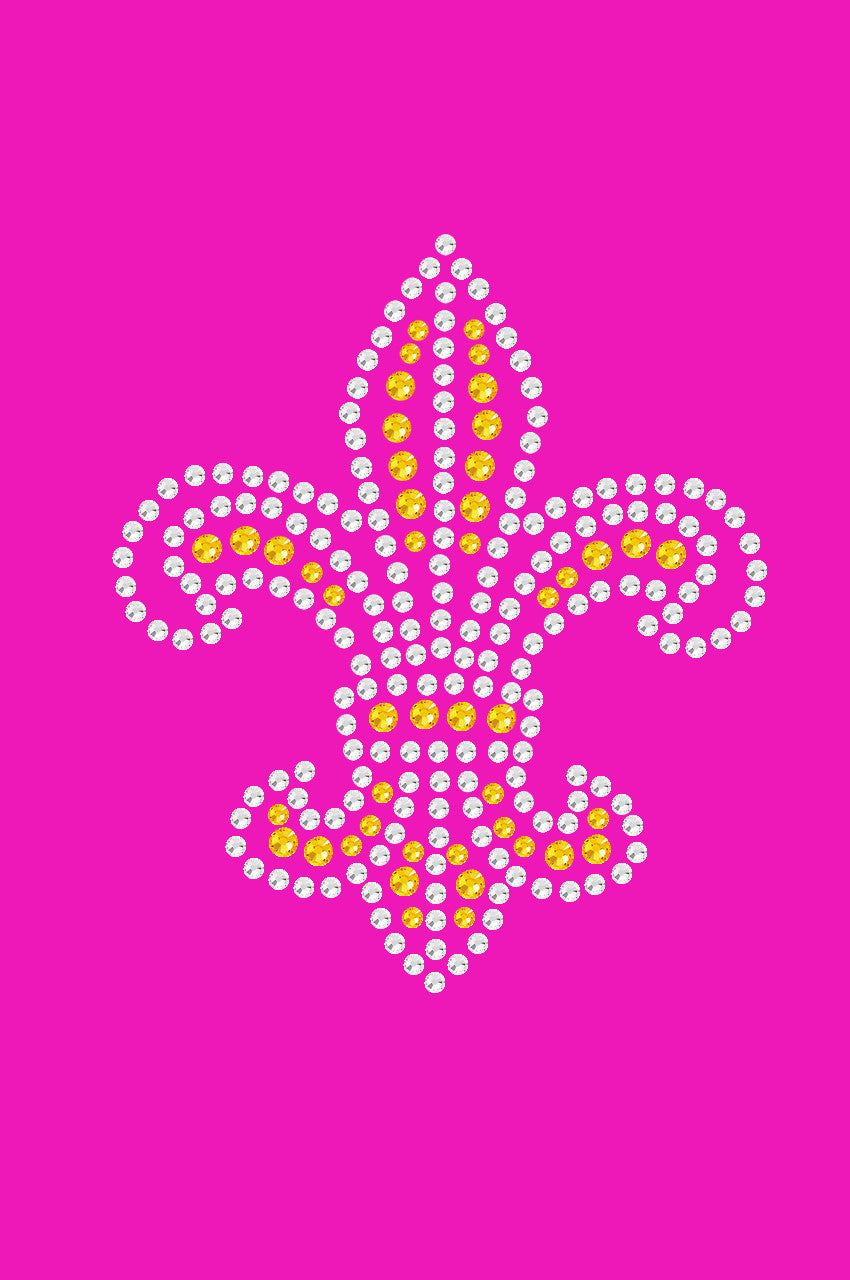 Fleur de Lis (Gold Rhinestones) - Women's T-shirt