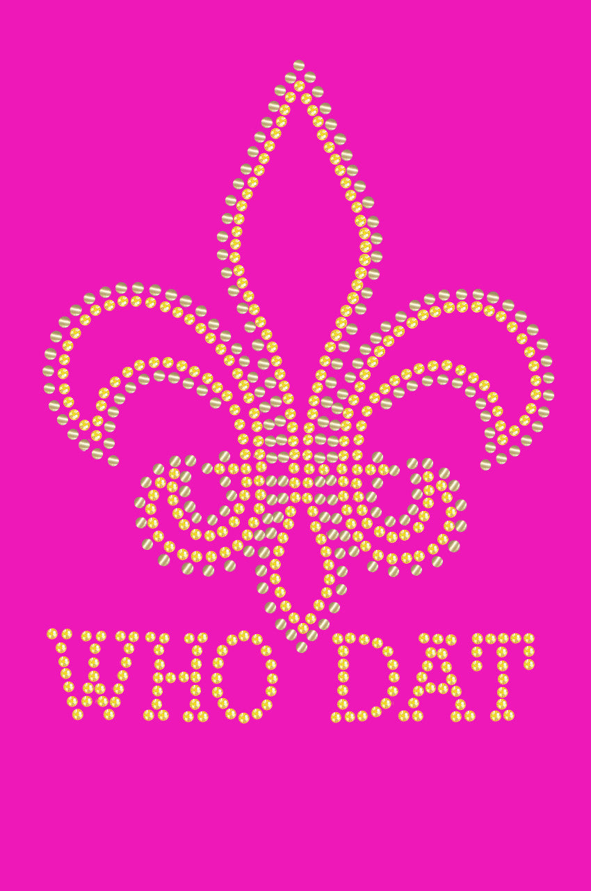 Fleur de Lis with Who Dat - Bandanna