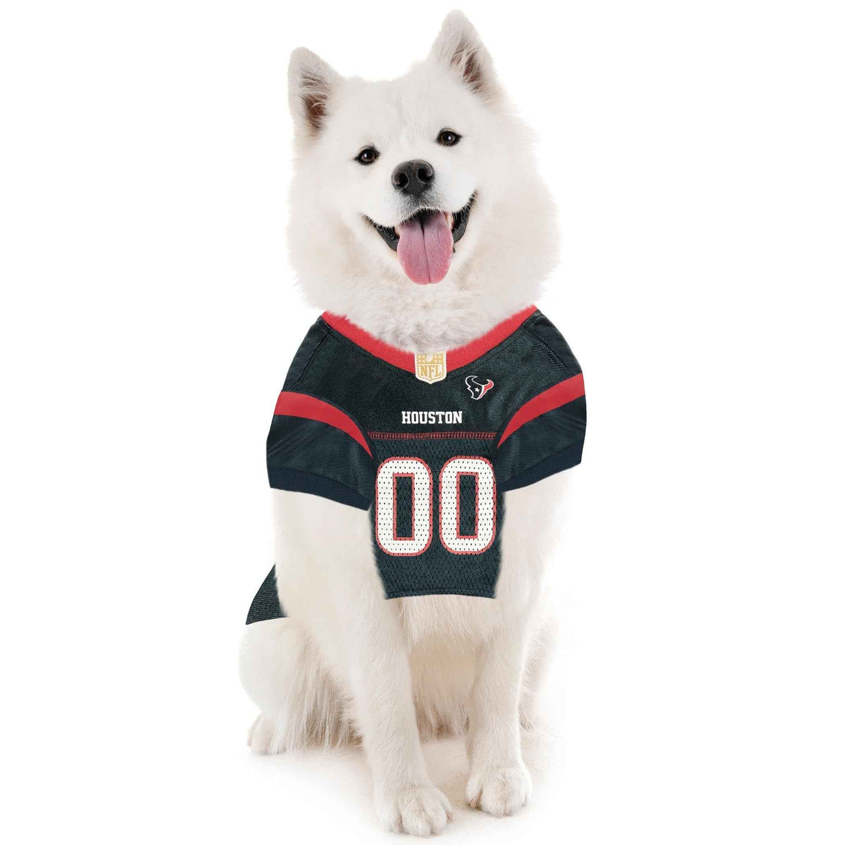 NFL Houston Texans Striped Mesh Pet Jersey
