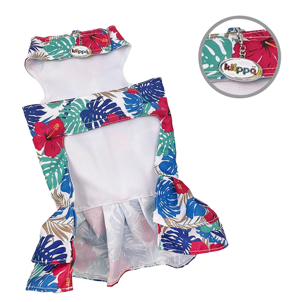 Hawaiian Harness Dress with Matching Leash