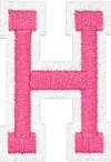 Pink H - Patch