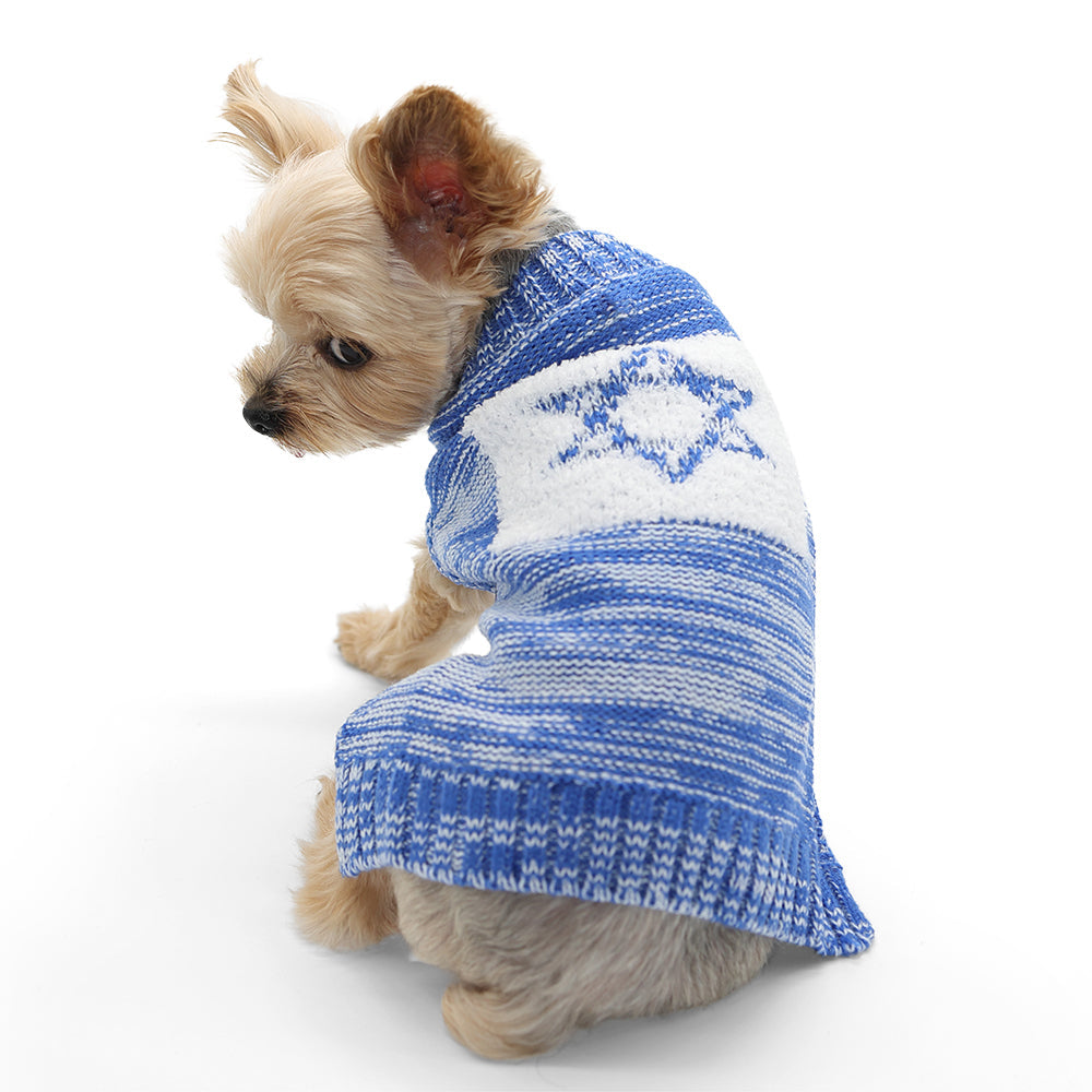 DOGO Hanukkah Dog Sweater