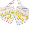 Happy Birthday Boy or Girl Tie Dog Bandana