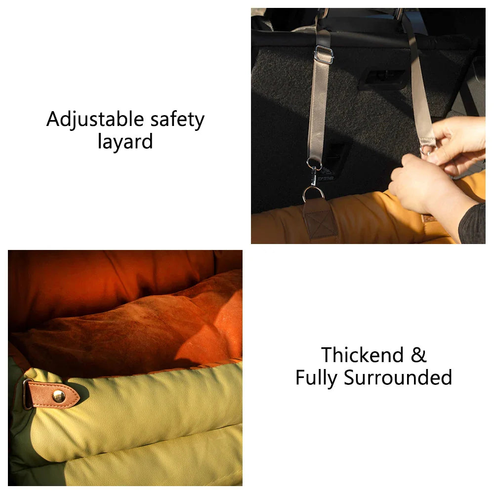 The Milano Double Car Seat Bed - Luxury Pet Travel