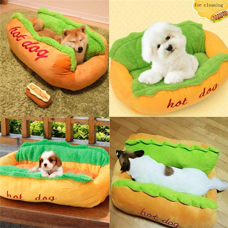 Hot Dog Shaped Pet Bed