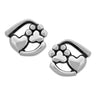 Heart and Paw Print Post Earrings, Close To My Heart