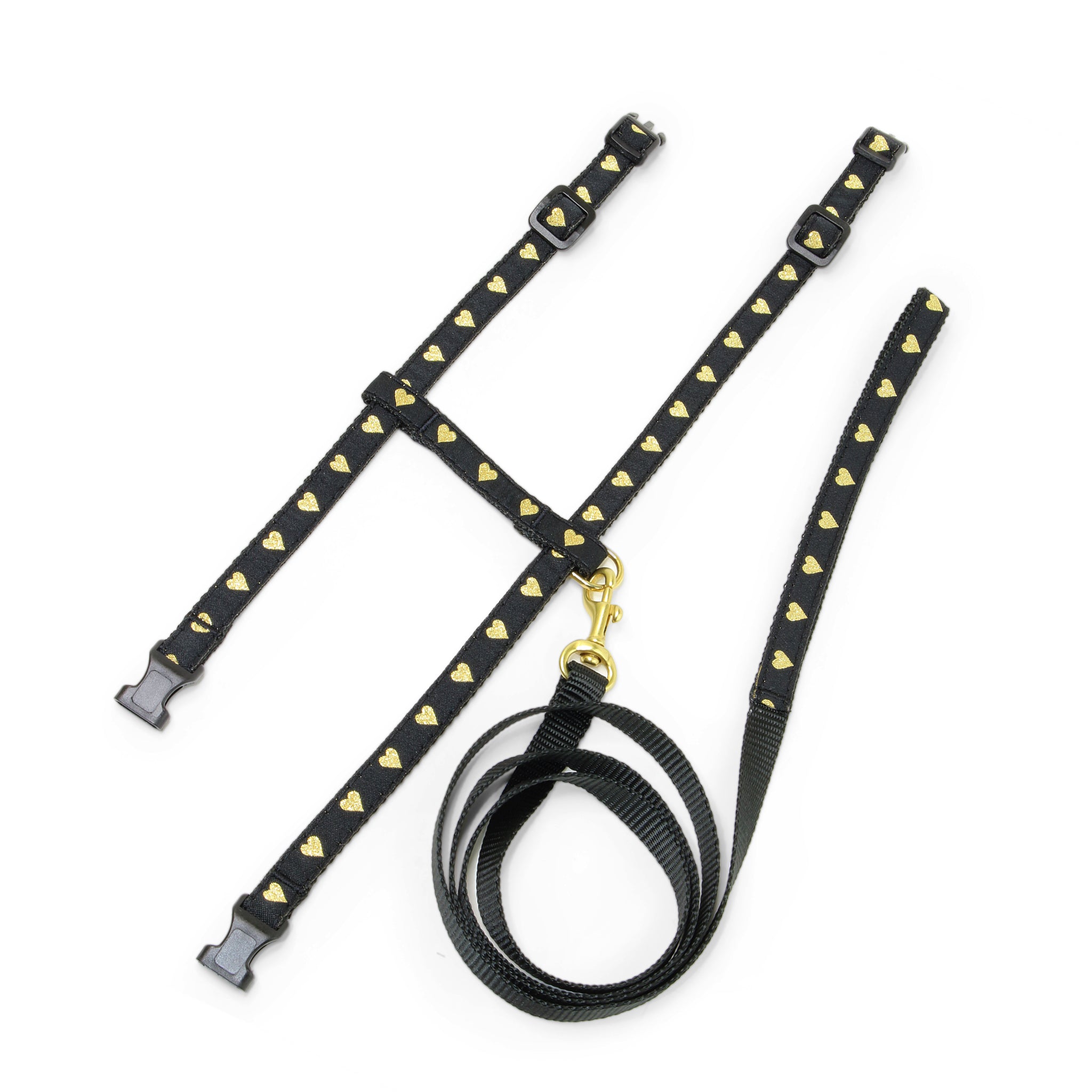 Heart of Gold Cat Harness Set