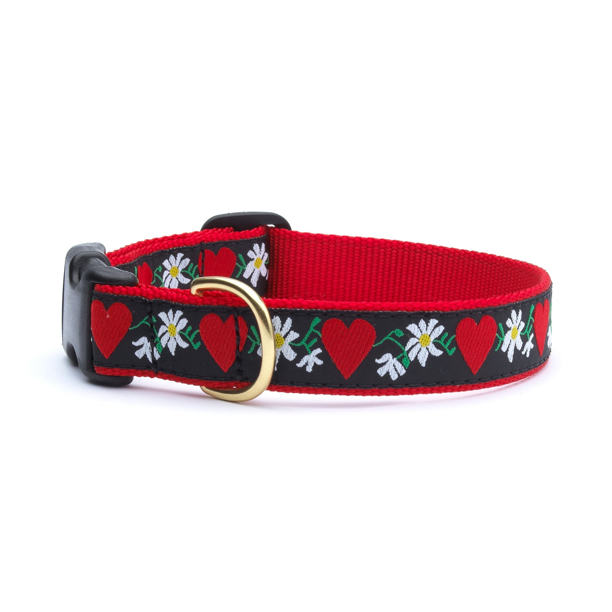 Hearts and Flowers Dog Collar