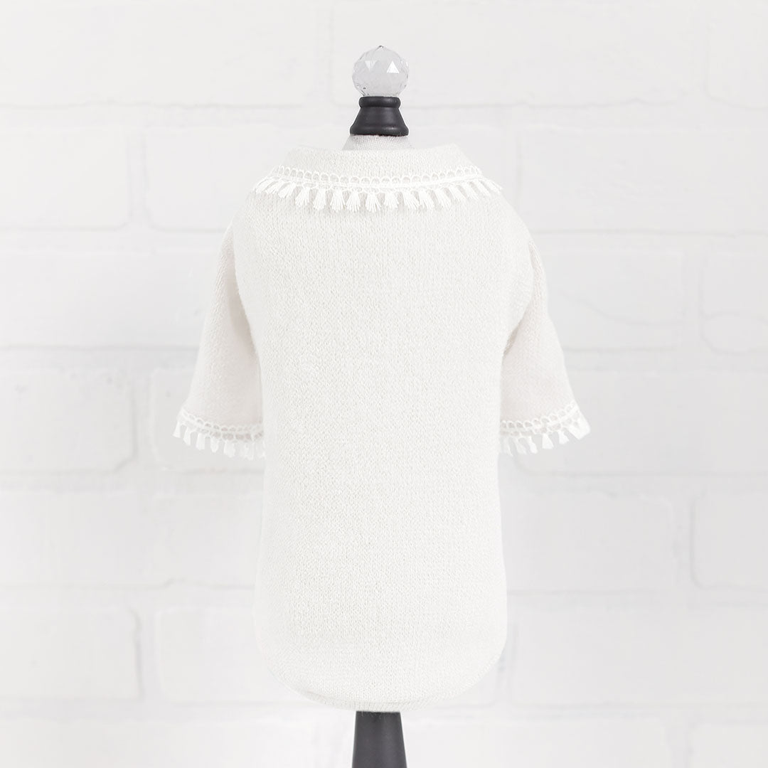 Hello Doggie Heavenly Kiss Cotton Cream Dog Sweater