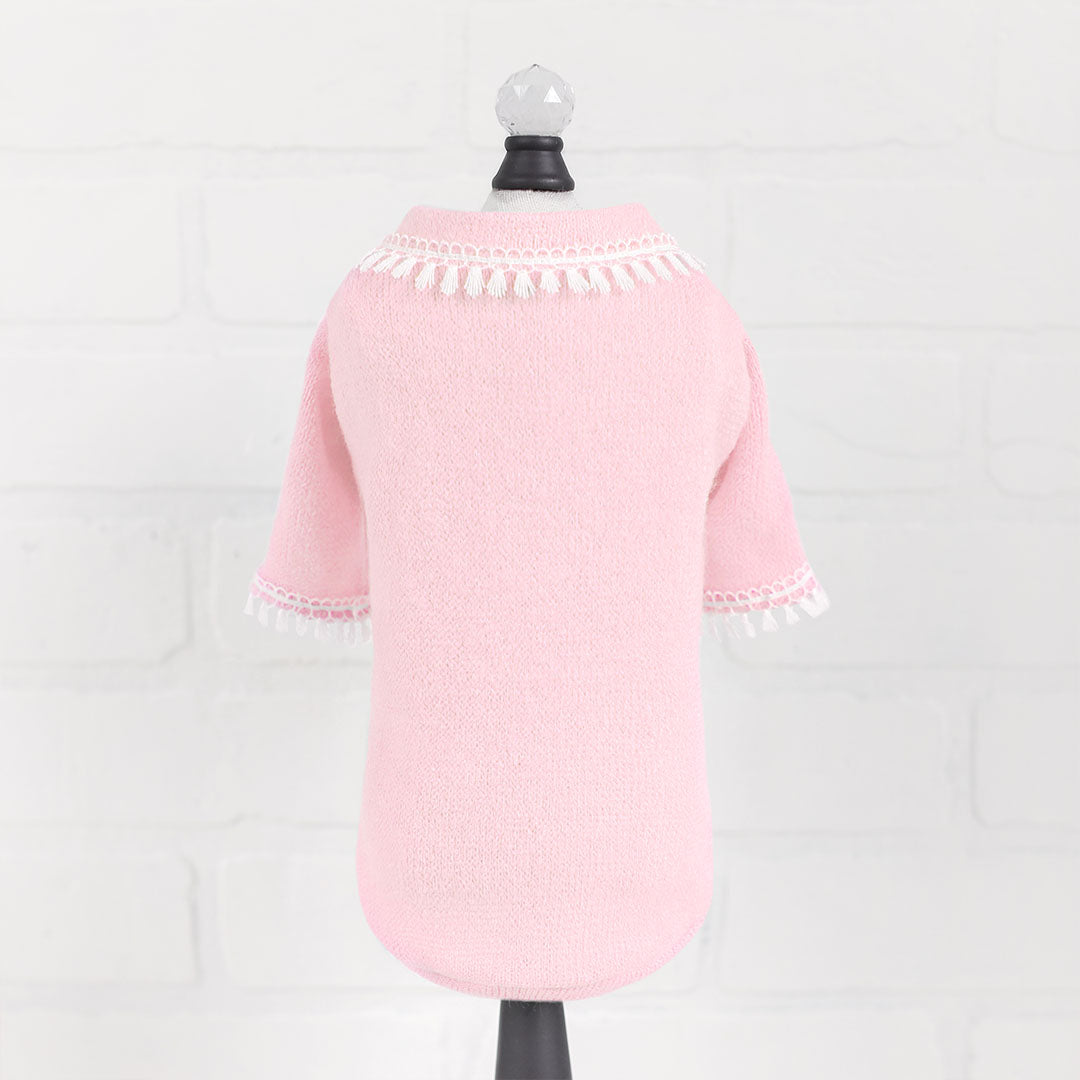 Hello Doggie Heavenly Kiss Cotton Baby Pink Dog Sweater