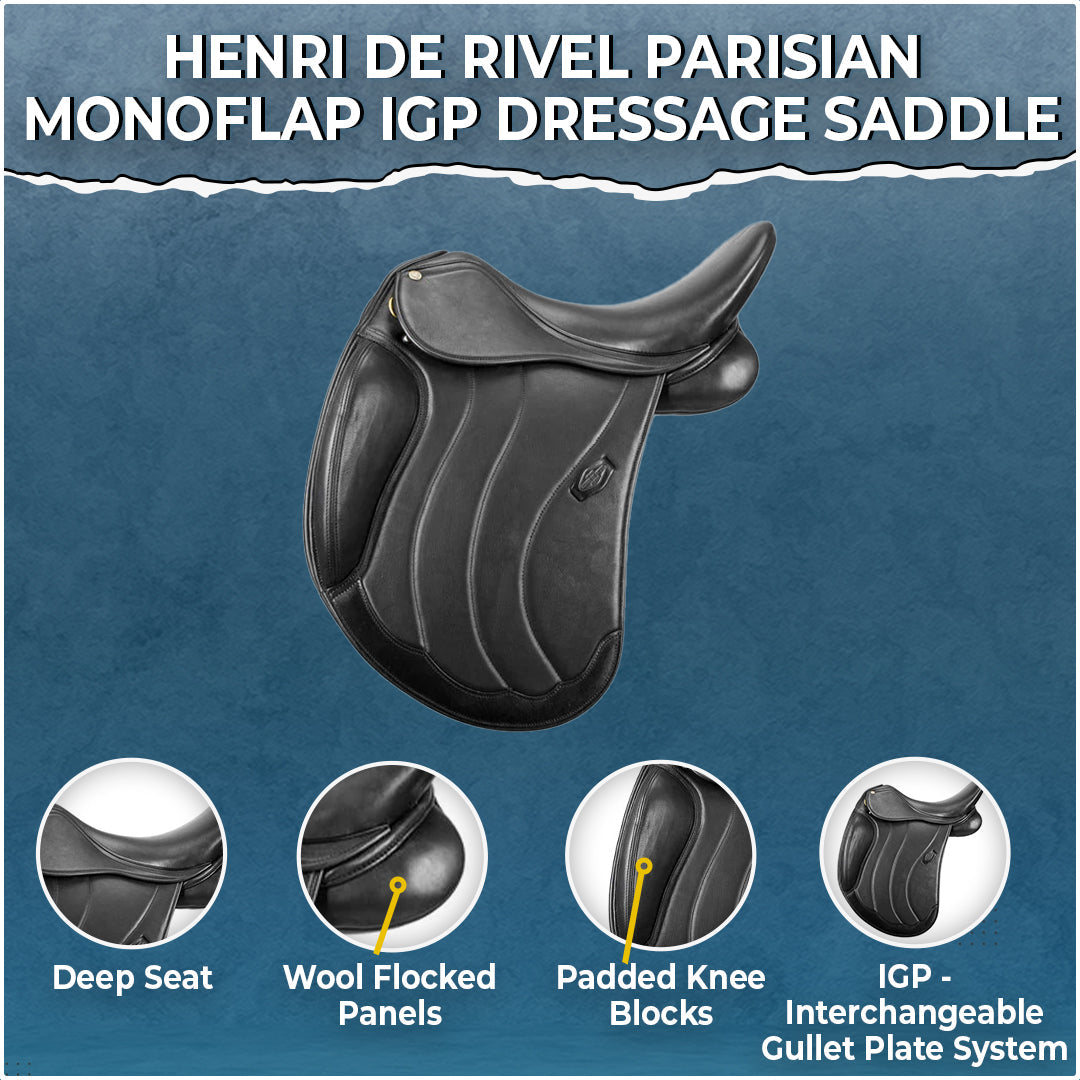 Henri de Rivel Parisian Monoflap IGP Dressage Saddle