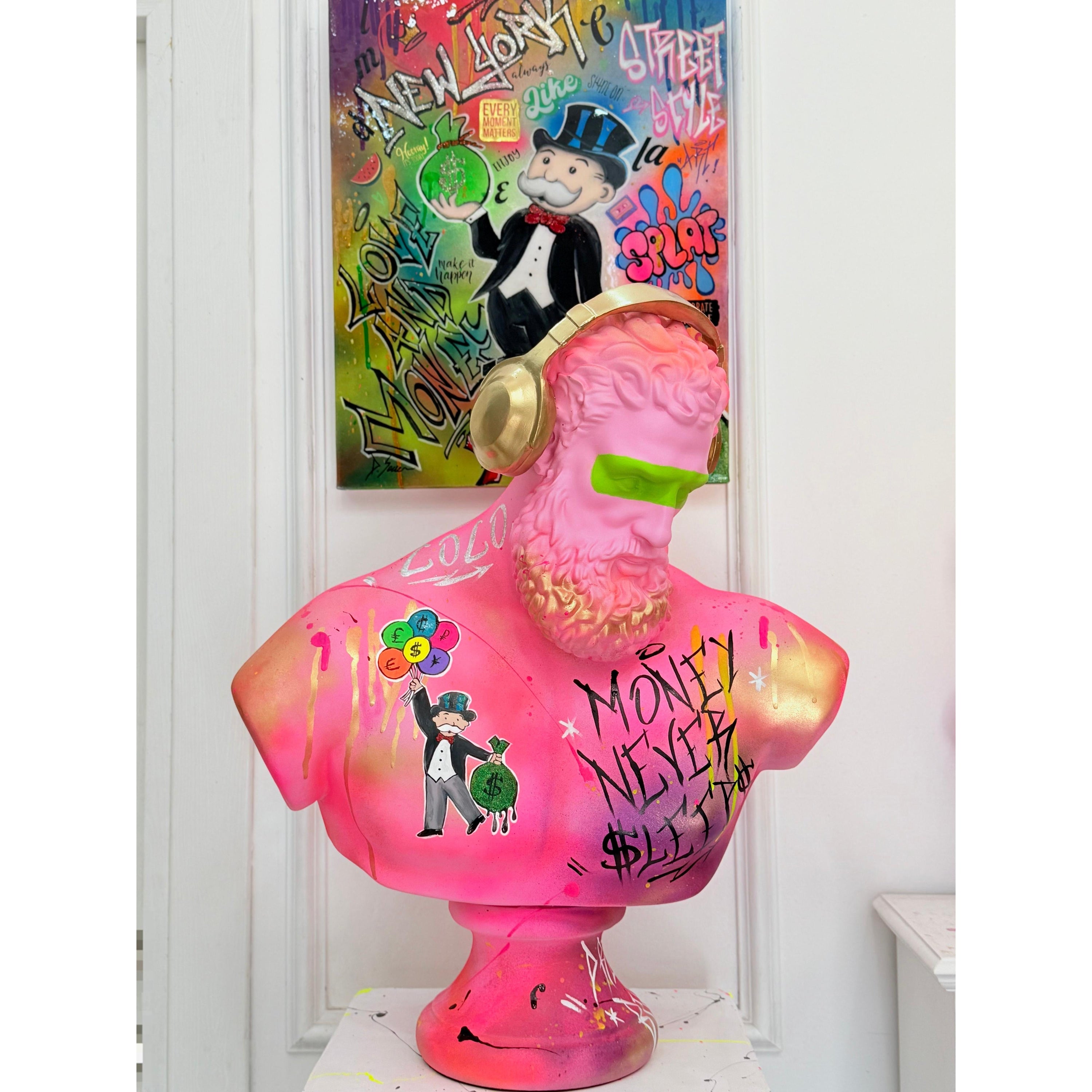 DJ Hercules Sculpture - XL Alec Monopoly Edition Red Designer-Inspired Decor Sculpture image 6 - HT Animal Supply