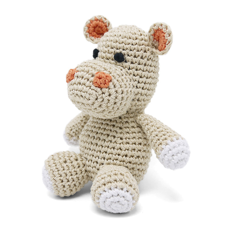 DOGO Hippo Crochet Dog Toy