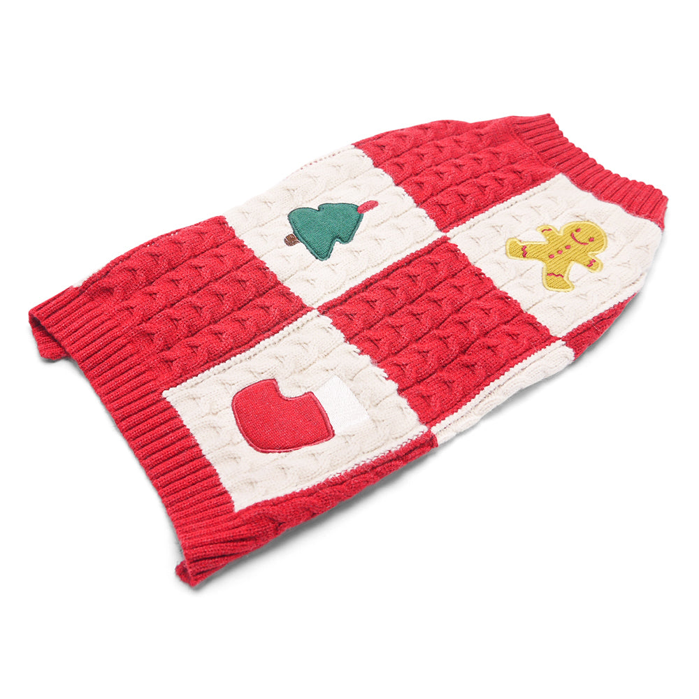 DOGO Holiday Appliques Dog Sweater