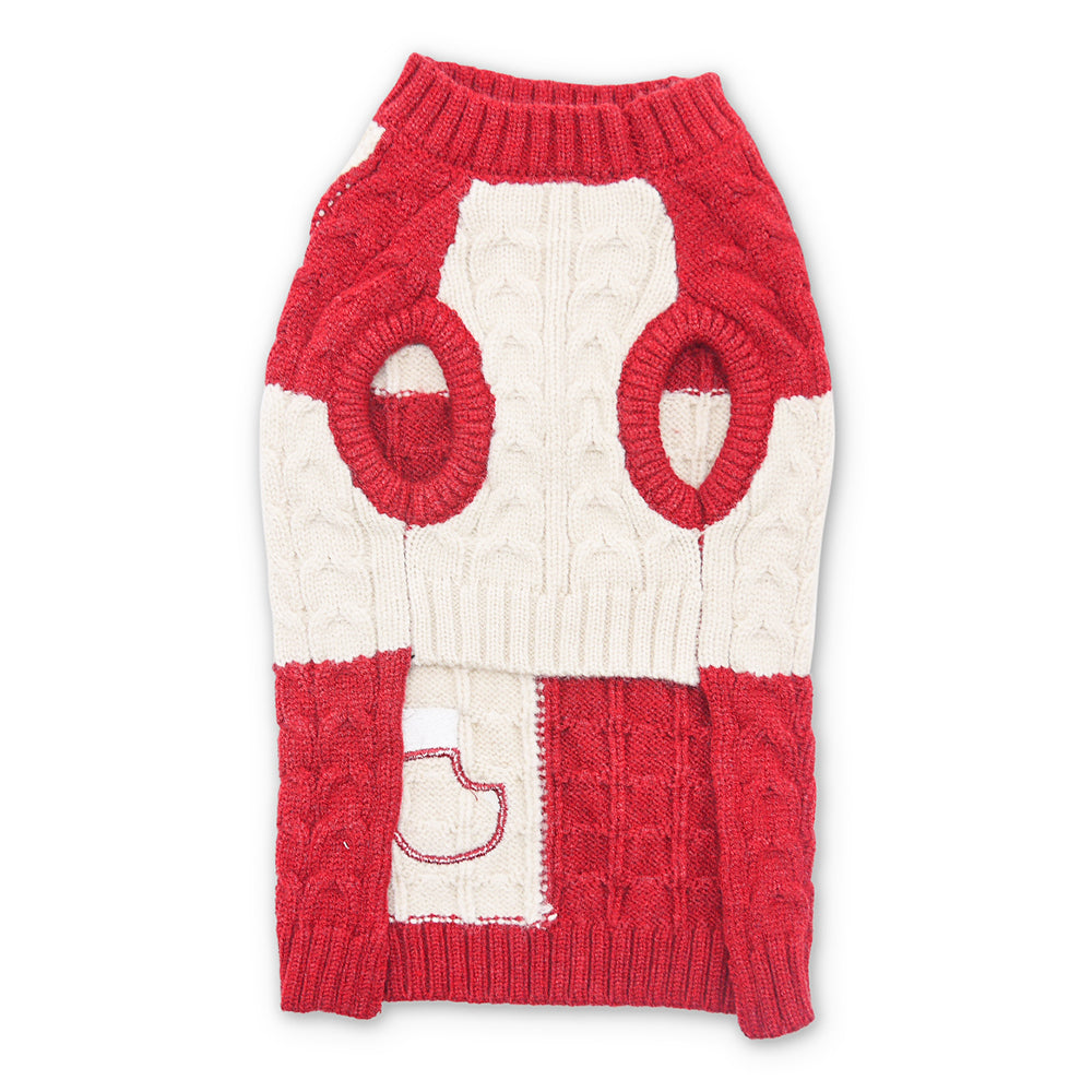 DOGO Holiday Appliques Dog Sweater