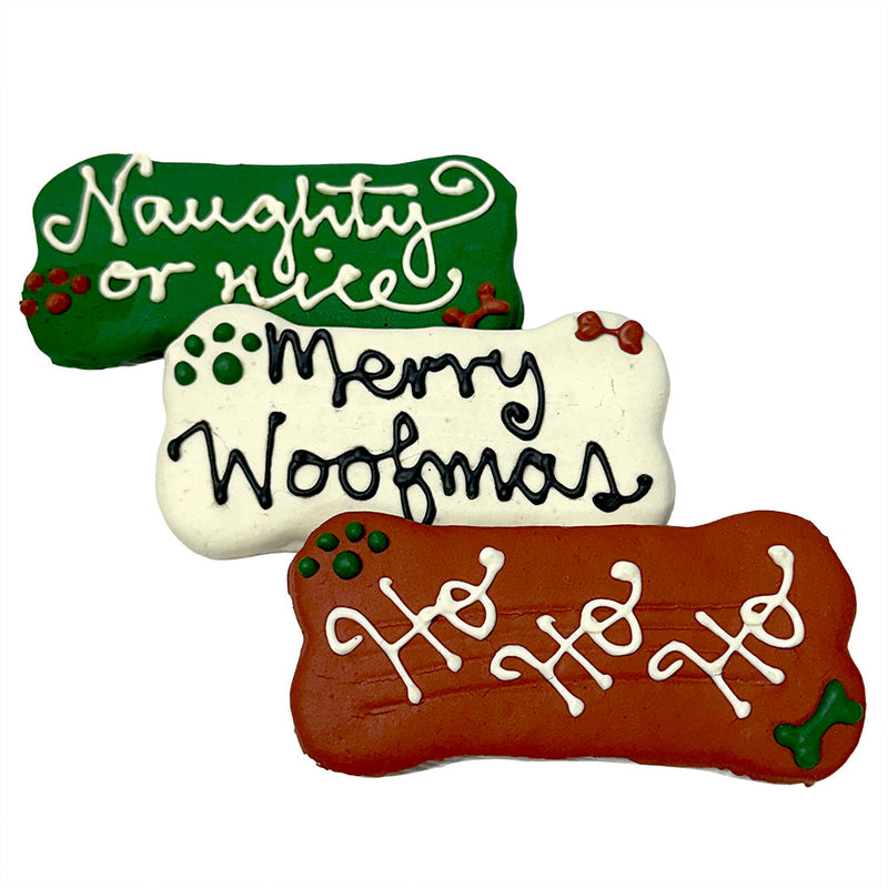 Bubba Rose Holiday Bone Dog Treat (Iced Dog Cookie)