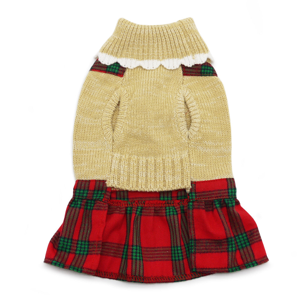 DOGO Holiday Plaid Dog Dress