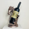 Horse Wine Rack Holder in Gold