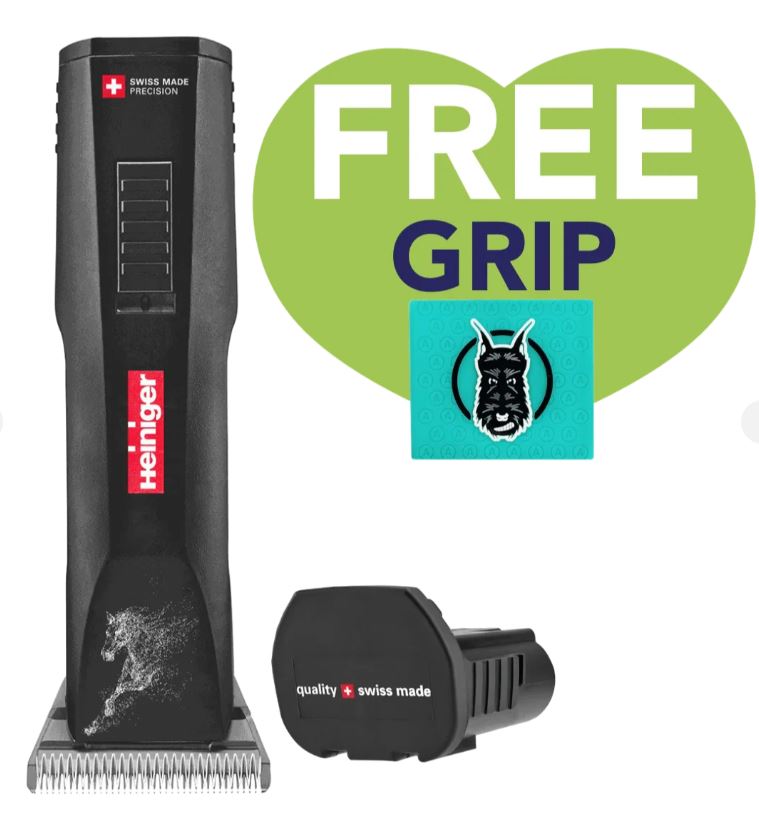 Horse Saphir Cordless Clipper Two Batteries with Free Grip by Heiniger